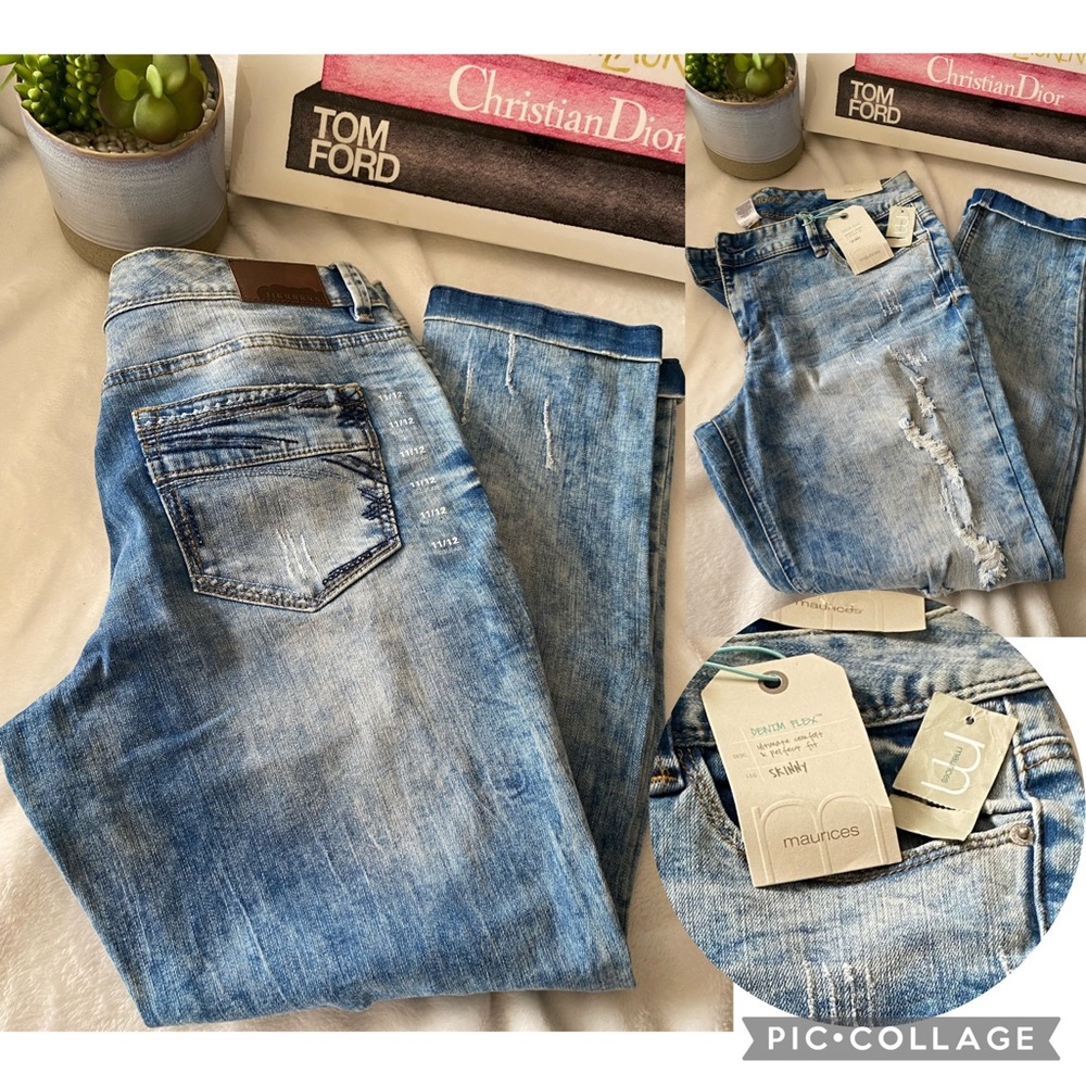 ✨🆕✨Maurices Denim Flex Skinny Jeans(11/12 Reg)